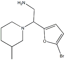  2-(5-bromo-2-furyl)-2-(3-methylpiperidin-1-yl)ethanamine