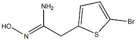 2-(5-bromothiophen-2-yl)-N'-hydroxyethanimidamide 结构式