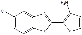 2-(5-chloro-1,3-benzothiazol-2-yl)thiophen-3-amine 结构式