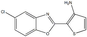 2-(5-chloro-1,3-benzoxazol-2-yl)thiophen-3-amine,,结构式