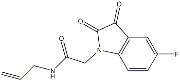 2-(5-fluoro-2,3-dioxo-2,3-dihydro-1H-indol-1-yl)-N-(prop-2-en-1-yl)acetamide Structure