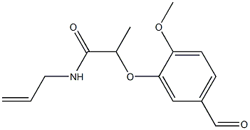 2-(5-formyl-2-methoxyphenoxy)-N-(prop-2-en-1-yl)propanamide|