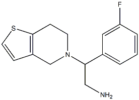 2-(6,7-dihydrothieno[3,2-c]pyridin-5(4H)-yl)-2-(3-fluorophenyl)ethanamine,,结构式