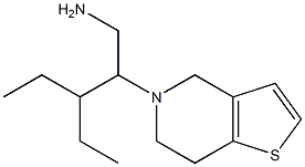 2-(6,7-dihydrothieno[3,2-c]pyridin-5(4H)-yl)-3-ethylpentan-1-amine Struktur