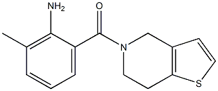 2-(6,7-dihydrothieno[3,2-c]pyridin-5(4H)-ylcarbonyl)-6-methylaniline,,结构式