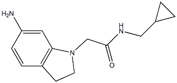 2-(6-amino-2,3-dihydro-1H-indol-1-yl)-N-(cyclopropylmethyl)acetamide Struktur