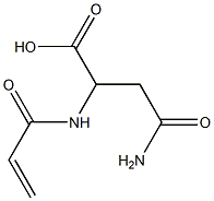 2-(acryloylamino)-4-amino-4-oxobutanoic acid,,结构式