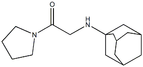 2-(adamantan-1-ylamino)-1-(pyrrolidin-1-yl)ethan-1-one Structure