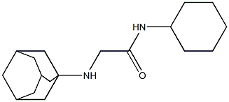 2-(adamantan-1-ylamino)-N-cyclohexylacetamide,,结构式