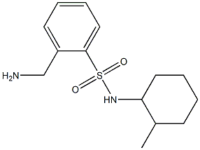 2-(aminomethyl)-N-(2-methylcyclohexyl)benzenesulfonamide Structure