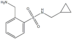 2-(aminomethyl)-N-(cyclopropylmethyl)benzenesulfonamide 化学構造式