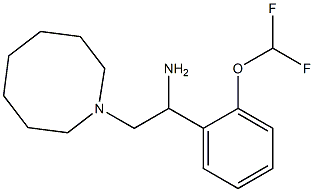 2-(azocan-1-yl)-1-[2-(difluoromethoxy)phenyl]ethan-1-amine Structure