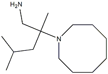 2-(azocan-1-yl)-2,4-dimethylpentan-1-amine,,结构式