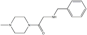 2-(benzylamino)-1-(4-methylpiperazin-1-yl)ethan-1-one Struktur