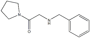 2-(benzylamino)-1-(pyrrolidin-1-yl)ethan-1-one,,结构式