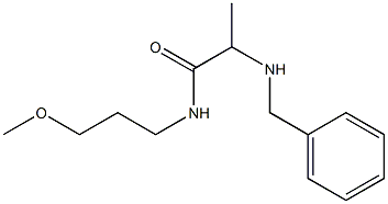 2-(benzylamino)-N-(3-methoxypropyl)propanamide,,结构式