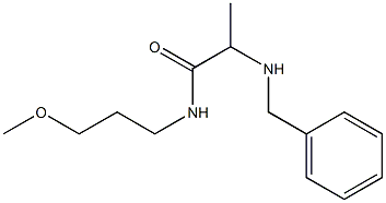 2-(benzylamino)-N-(3-methoxypropyl)propanamide Structure