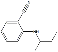 2-(butan-2-ylamino)benzonitrile,,结构式