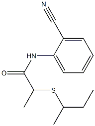 2-(butan-2-ylsulfanyl)-N-(2-cyanophenyl)propanamide