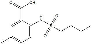 2-(butane-1-sulfonamido)-5-methylbenzoic acid Structure