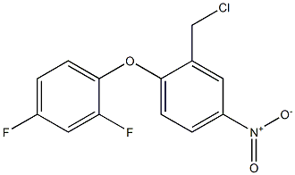 2-(chloromethyl)-1-(2,4-difluorophenoxy)-4-nitrobenzene 化学構造式