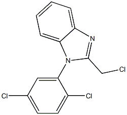 2-(chloromethyl)-1-(2,5-dichlorophenyl)-1H-1,3-benzodiazole 结构式