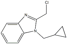 2-(chloromethyl)-1-(cyclopropylmethyl)-1H-1,3-benzodiazole 结构式
