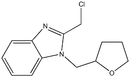 2-(chloromethyl)-1-(oxolan-2-ylmethyl)-1H-1,3-benzodiazole,,结构式