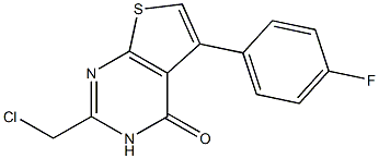 2-(chloromethyl)-5-(4-fluorophenyl)-3H,4H-thieno[2,3-d]pyrimidin-4-one|