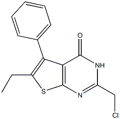 2-(chloromethyl)-6-ethyl-5-phenyl-3H,4H-thieno[2,3-d]pyrimidin-4-one
