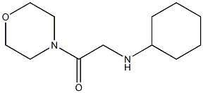 2-(cyclohexylamino)-1-(morpholin-4-yl)ethan-1-one Struktur