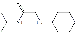 2-(cyclohexylamino)-N-(propan-2-yl)acetamide,,结构式