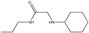 2-(cyclohexylamino)-N-propylacetamide,,结构式