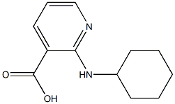 2-(cyclohexylamino)pyridine-3-carboxylic acid Structure
