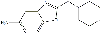2-(cyclohexylmethyl)-1,3-benzoxazol-5-amine 结构式