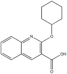 2-(cyclohexyloxy)quinoline-3-carboxylic acid 结构式