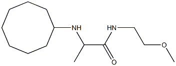 2-(cyclooctylamino)-N-(2-methoxyethyl)propanamide,,结构式
