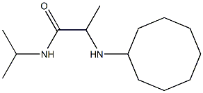 2-(cyclooctylamino)-N-(propan-2-yl)propanamide Structure