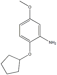 2-(cyclopentyloxy)-5-methoxyaniline Structure