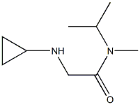2-(cyclopropylamino)-N-methyl-N-(propan-2-yl)acetamide,,结构式