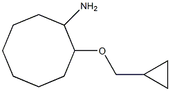 2-(cyclopropylmethoxy)cyclooctan-1-amine Struktur