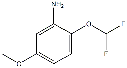 2-(difluoromethoxy)-5-methoxyaniline 结构式