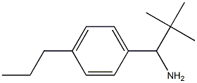 2,2-dimethyl-1-(4-propylphenyl)propan-1-amine,,结构式