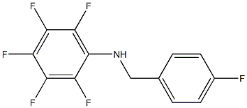 2,3,4,5,6-pentafluoro-N-[(4-fluorophenyl)methyl]aniline Struktur