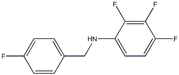 2,3,4-trifluoro-N-[(4-fluorophenyl)methyl]aniline 结构式