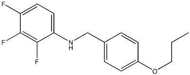2,3,4-trifluoro-N-[(4-propoxyphenyl)methyl]aniline Struktur