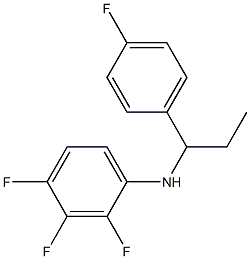 2,3,4-trifluoro-N-[1-(4-fluorophenyl)propyl]aniline