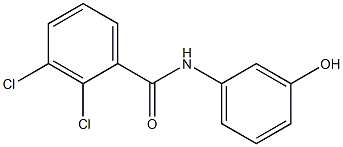 2,3-dichloro-N-(3-hydroxyphenyl)benzamide 化学構造式