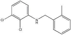 2,3-dichloro-N-[(2-methylphenyl)methyl]aniline,,结构式