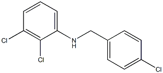 2,3-dichloro-N-[(4-chlorophenyl)methyl]aniline Struktur